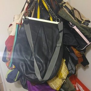 Large leather crossbody /  shoulder bag